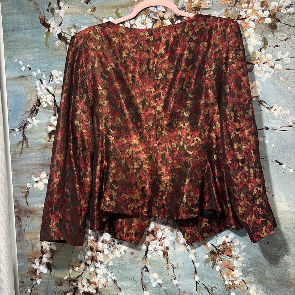 Cocktail Women's Elegant Red and Black jacket gorgeous - Picture 5 of 5